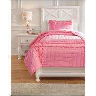 Q747001t Ashley Furniture Megara - Pink Bedding Comforter
