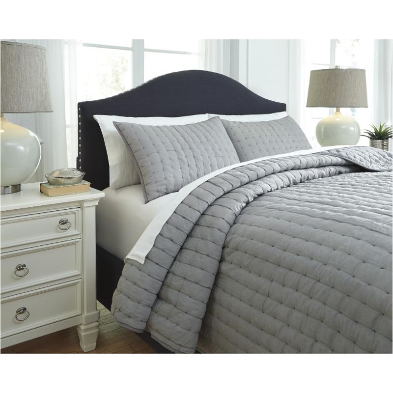 Q748003q Ashley Furniture Teague - Gray Queen Comforter Set