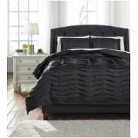 Q752013q Ashley Furniture Voltos - Charcoal Bedding Comforter