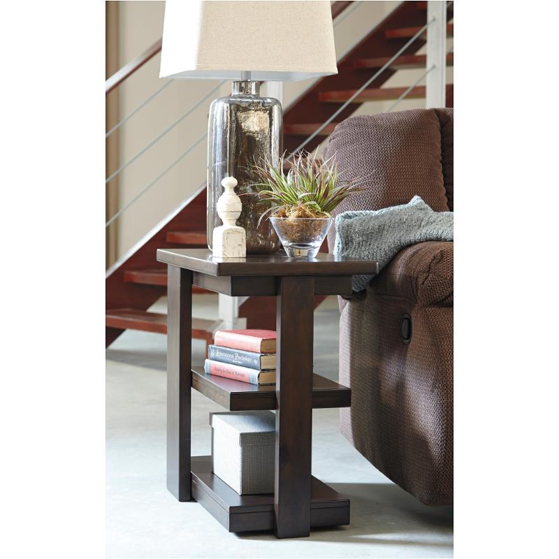 T787-7 Ashley Furniture Garletti - Dark Brown Living Room Furniture End Table