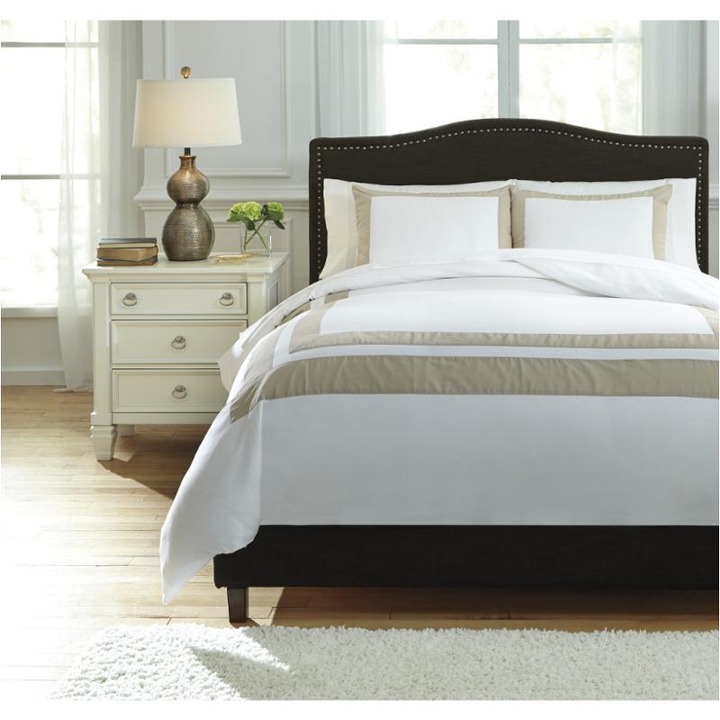 Q754003k Ashley Furniture Andor - White Sand Bedding Comforter