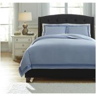 Q755023k Ashley Furniture Farday - Soft Blue Bedding Comforter