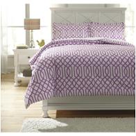 Q758023f Ashley Furniture Loomis - Lavender Bedding Comforter