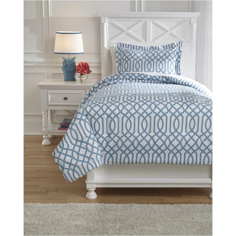Q758031t Ashley Furniture Loomis - Aqua Bedding Comforter