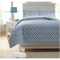 Q758033f Ashley Furniture Loomis - Aqua Bedding Comforter