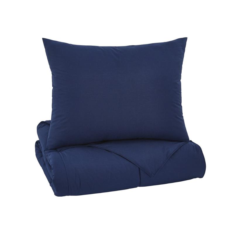 Q759011t Ashley Furniture Plainfield Navy Twin Comforter Set