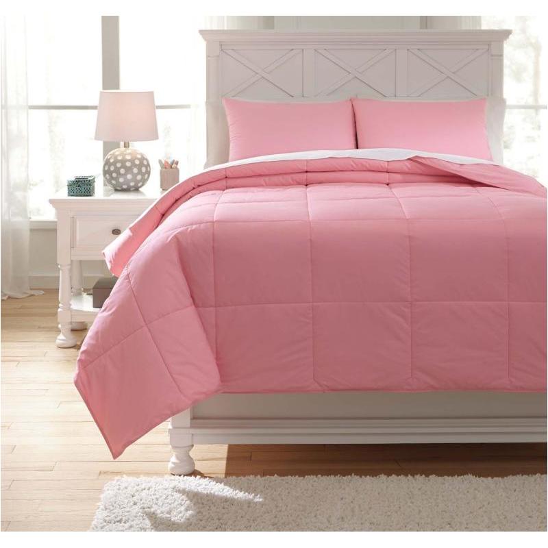 pink queen size bed