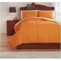 Q759083f Ashley Furniture Plainfield - Orange Bedding Comforter