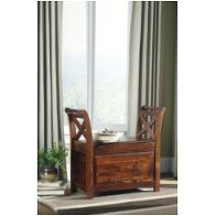 T800-112 Ashley Furniture Abbonto - Warm Brown Living Room Furniture Benche