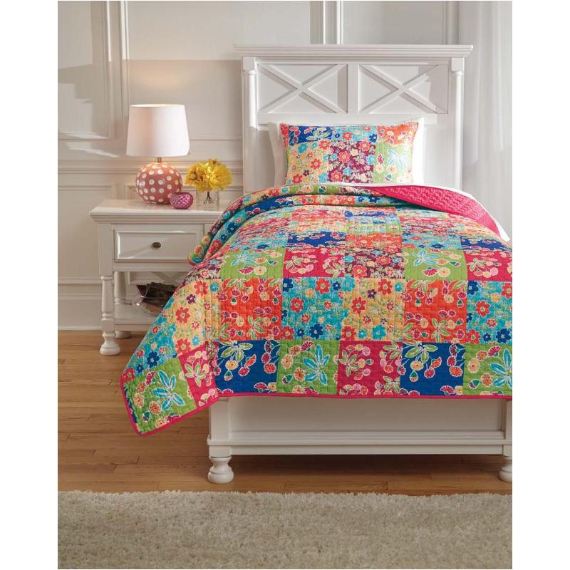 Q770001t Ashley Furniture Belle Chase - Patch Bedding Comforter