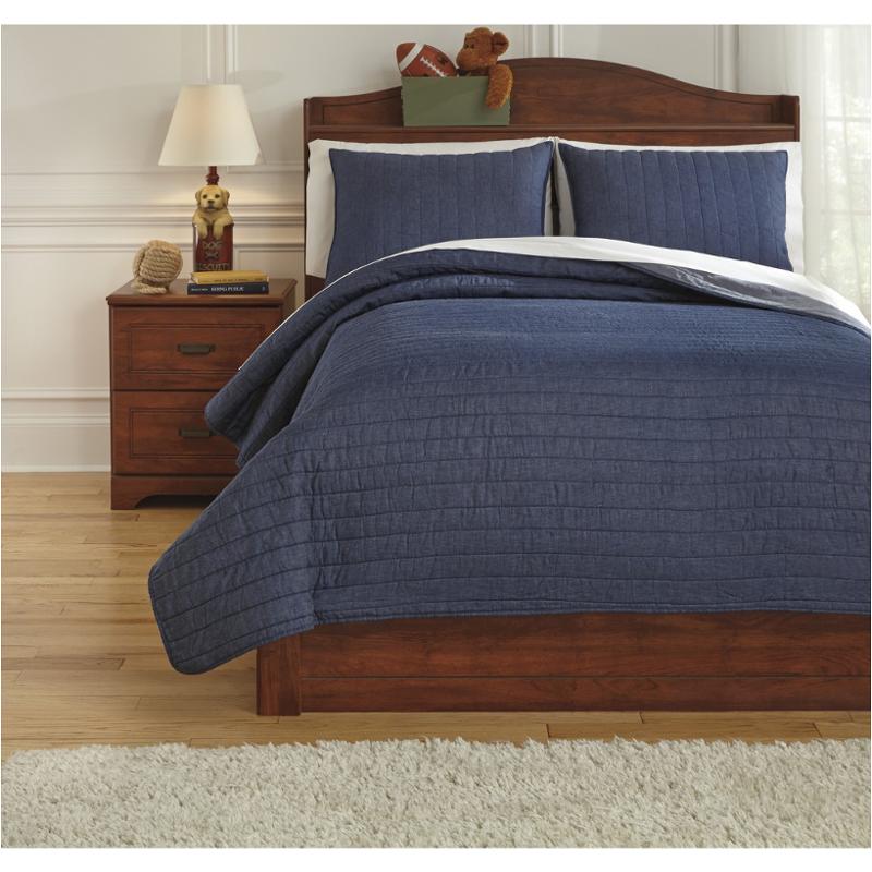 Q771003f Ashley Furniture Capella - Denim Bedding Comforter