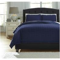 Q776023k Ashley Furniture Amare - Navy Bedding Comforter