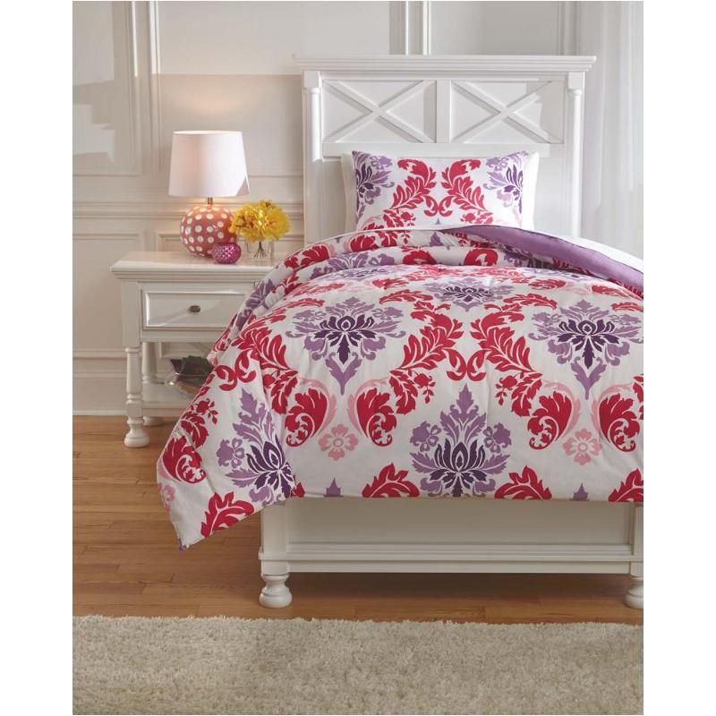 Q777001t Ashley Furniture Ventress - Berry Bedding Comforter