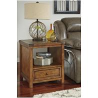 T830-2 Ashley Furniture Tamonie - Medium Brown Living Room Furniture End Table
