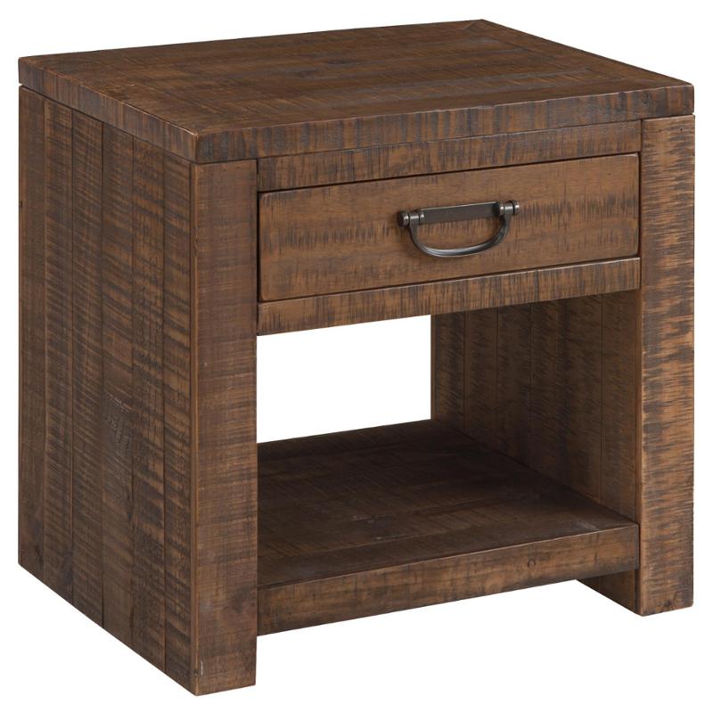 T853-3 Ashley Furniture Larroni - Rustic Brown Living Room Furniture End Table