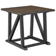 スティールパン　ダブルセカンド　左　low E（二台購入、一台分の値段） T870-2 Ashley Furniture Zenfield - Medium Brown Square End Table