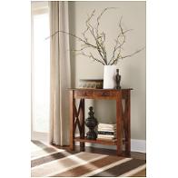 T800-114 Ashley Furniture Abbonto - Warm Brown Living Room Furniture Sofa Table