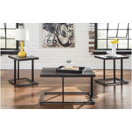 T194-13 Ashley Furniture Airdon - Gray Living Room Furniture Occasional Table Set