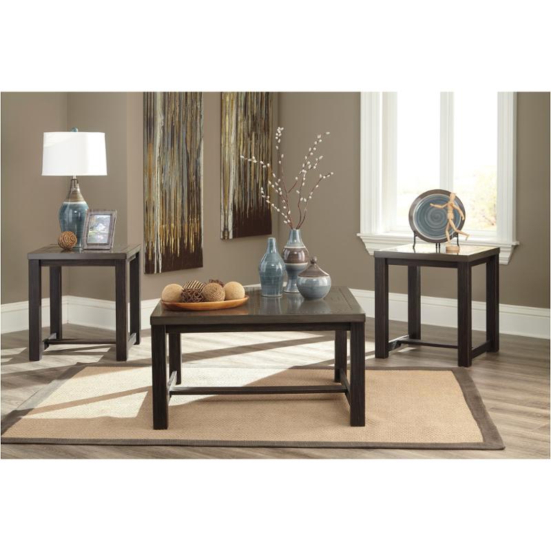 T207-13 Ashley Furniture Joyla - Black/gray Living Room Furniture Occasional Table Set