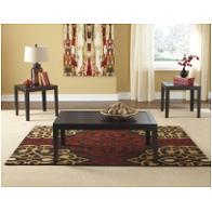 T227-13 Ashley Furniture Birstrom - Black Living Room Furniture Occasional Table Set