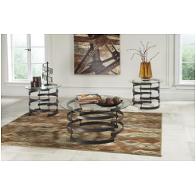 T408-13 Ashley Furniture Kaymine - Black Living Room Furniture Occasional Table Set