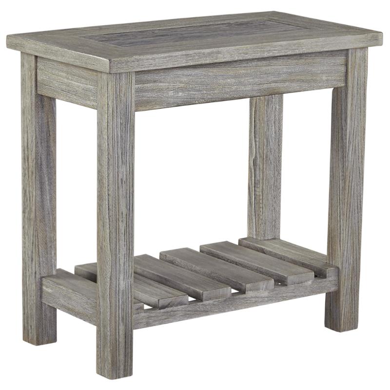 T748-7 Ashley Furniture Veldar - Whitewash Chair Side End Table
