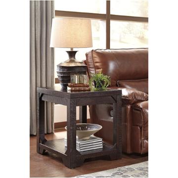 T745-3 Ashley Furniture Rogness - Rustic Brown Living Room Furniture End Table