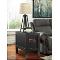 T752-17 Ashley Furniture Gavelston - Rubbed Black Living Room Furniture End Table