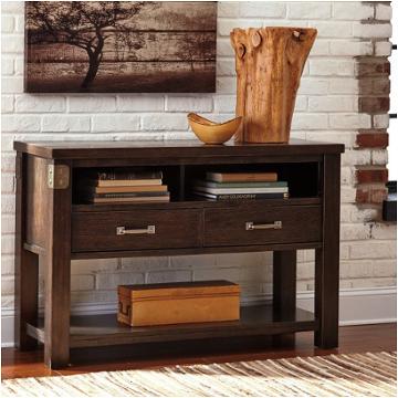 T759-4 Ashley Furniture Haddigan - Dark Brown Living Room Furniture Sofa Table