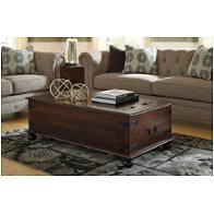 T896-20 Ashley Furniture Holifern - Warm Brown Living Room Furniture Cocktail Table