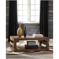 T795-1 Ashley Furniture Shanlore - Light Brown Living Room Furniture Cocktail Table
