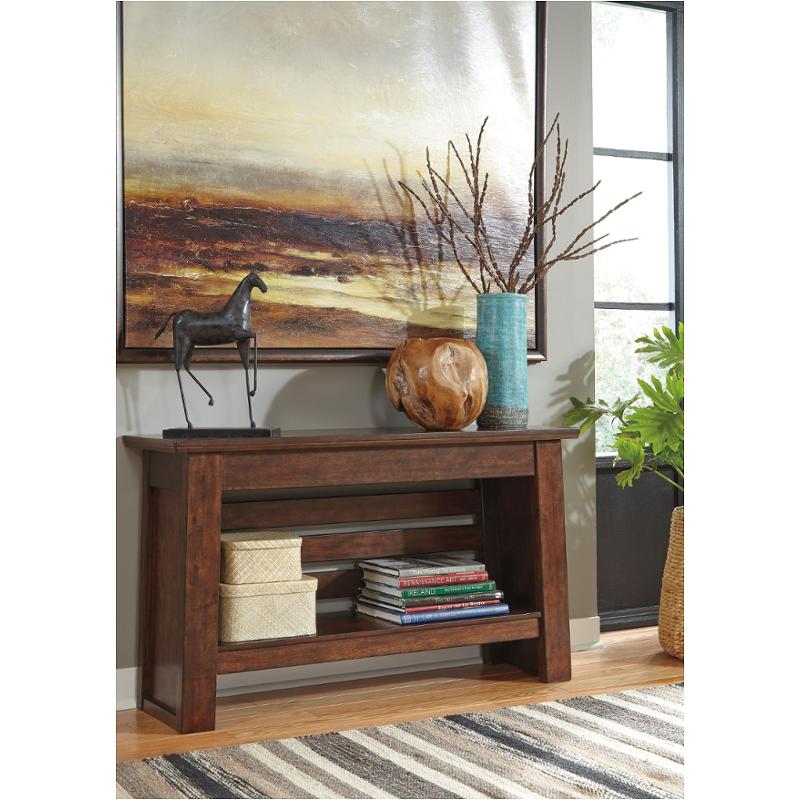 T797-4 Ashley Furniture Harpan - Reddish Brown Living Room Furniture Sofa Table