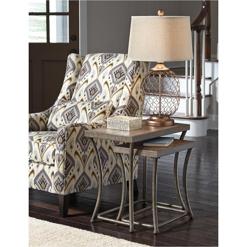 T80516 Ashley Furniture Nartina Light Brown Nesting End Tables