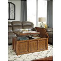 T830-9 Ashley Furniture Tamonie - Medium Brown Living Room Furniture Cocktail Table