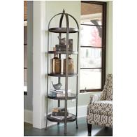 T861-11 Ashley Furniture Roddinton - Dark Brown Living Room Furniture Etagere