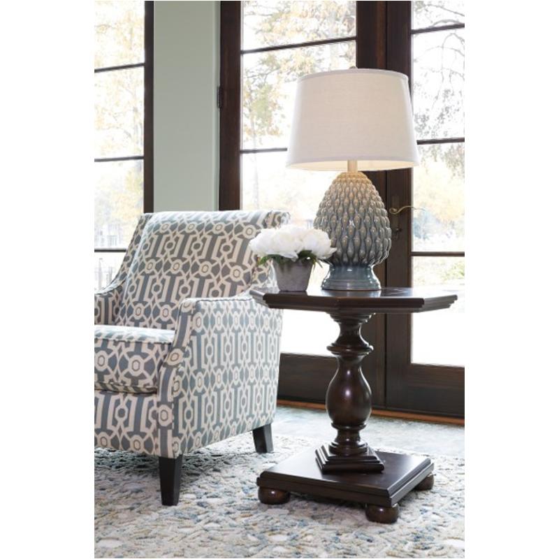 T861-6 Ashley Furniture Roddinton - Dark Brown Living Room Furniture End Table
