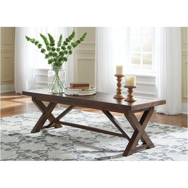 T862-1 Ashley Furniture Windville - Dark Brown Living Room Furniture Cocktail Table