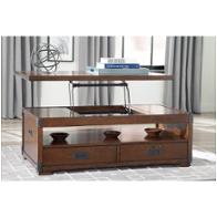 T899-9 Ashley Furniture Jakeley - Medium Brown Living Room Furniture Cocktail Table