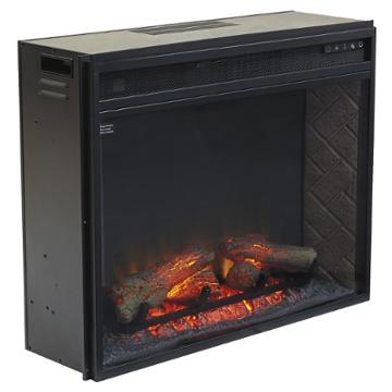 W100-21 Ashley Furniture Entertainment Accessories - Black Home Entertainment Furniture Fireplace