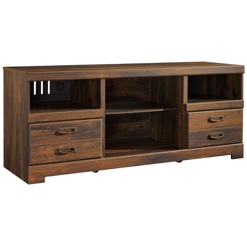 W246-68 Ashley Furniture Large Tv Stand With Fireplace Option