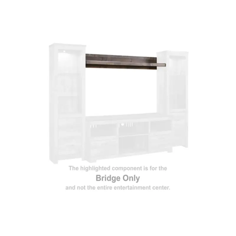 W446-27 Ashley Furniture Tv Stand Bridge/fireplace Option