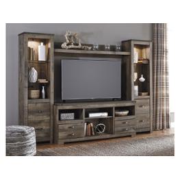 W446-27 Ashley Furniture Trinell - Brown Living Room Furniture Tv Console