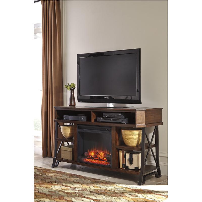 W55268 Ashley Furniture Large Tv Stand With Fireplace Option