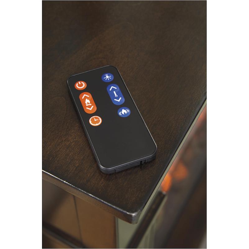 W600120 Ashley Furniture Fireplace Mantel With Fireplace Insert