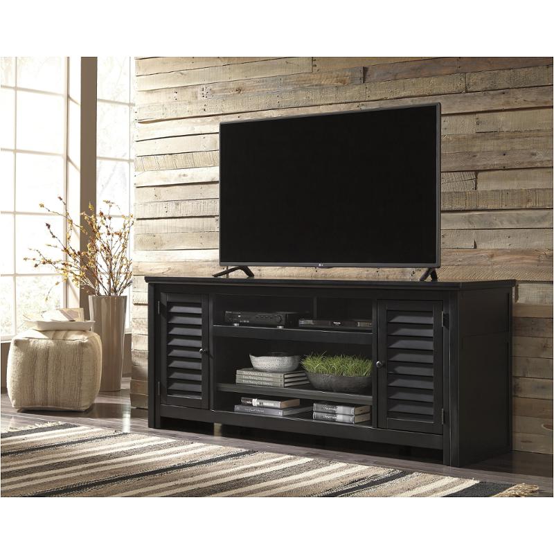 W661-48 Ashley Furniture Brasenhaus - Black Home Entertainment Furniture Tv Console