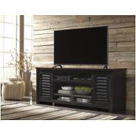 W661-48 Ashley Furniture Brasenhaus - Black Home Entertainment Furniture Tv Console