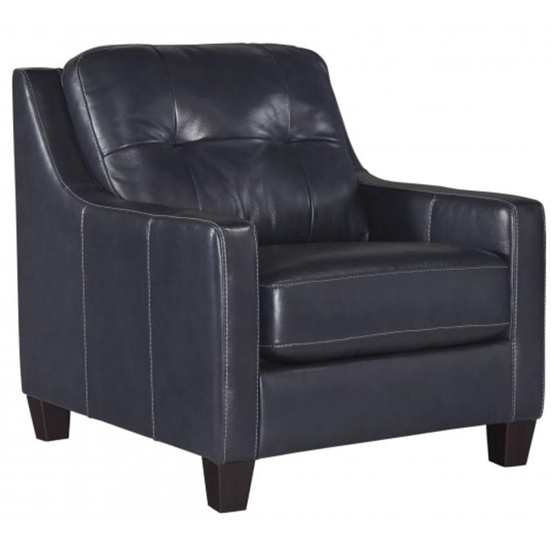 5910420 Ashley Furniture O Kean Leather Chair Dark Navy
