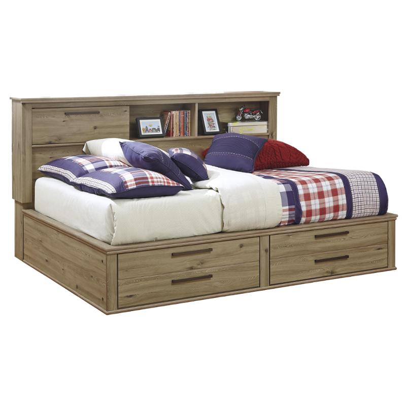 B298-85-f Ashley Furniture Dexifield - Beige Brown Bedroom Furniture Bed