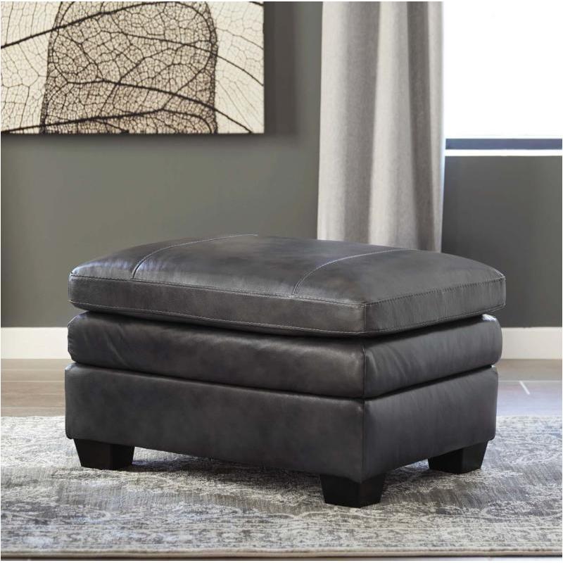 1570214 Ashley Furniture Gleason - Charcoal Living Room Furniture Ottoman