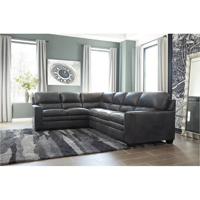 1570248 Ashley Furniture Gleason - Charcoal Living Room Furniture Sectional